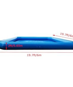 Alternative view of Banfluxion Inflatable Pool 236x236x26in with 800W Blowers Blue