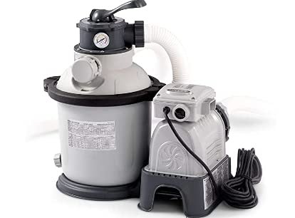 Detailing Connect Above Ground Swimming Pool Set w/Sand Filter Pump & Ladder Gray - Image 4