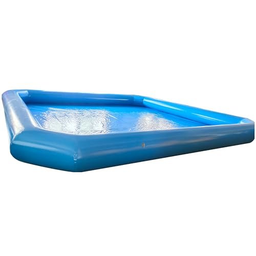 HQHAOTWU Inflatable Family Swimming Pool 8x8x0.65m with Blower Blue - Image 7