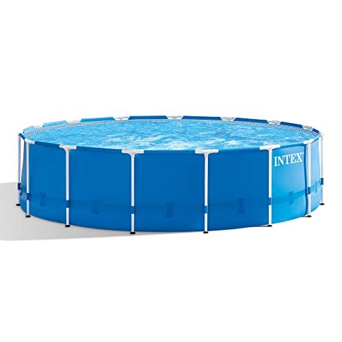 Intex Metal Frame Swimming Pool Set Blue - Image 4