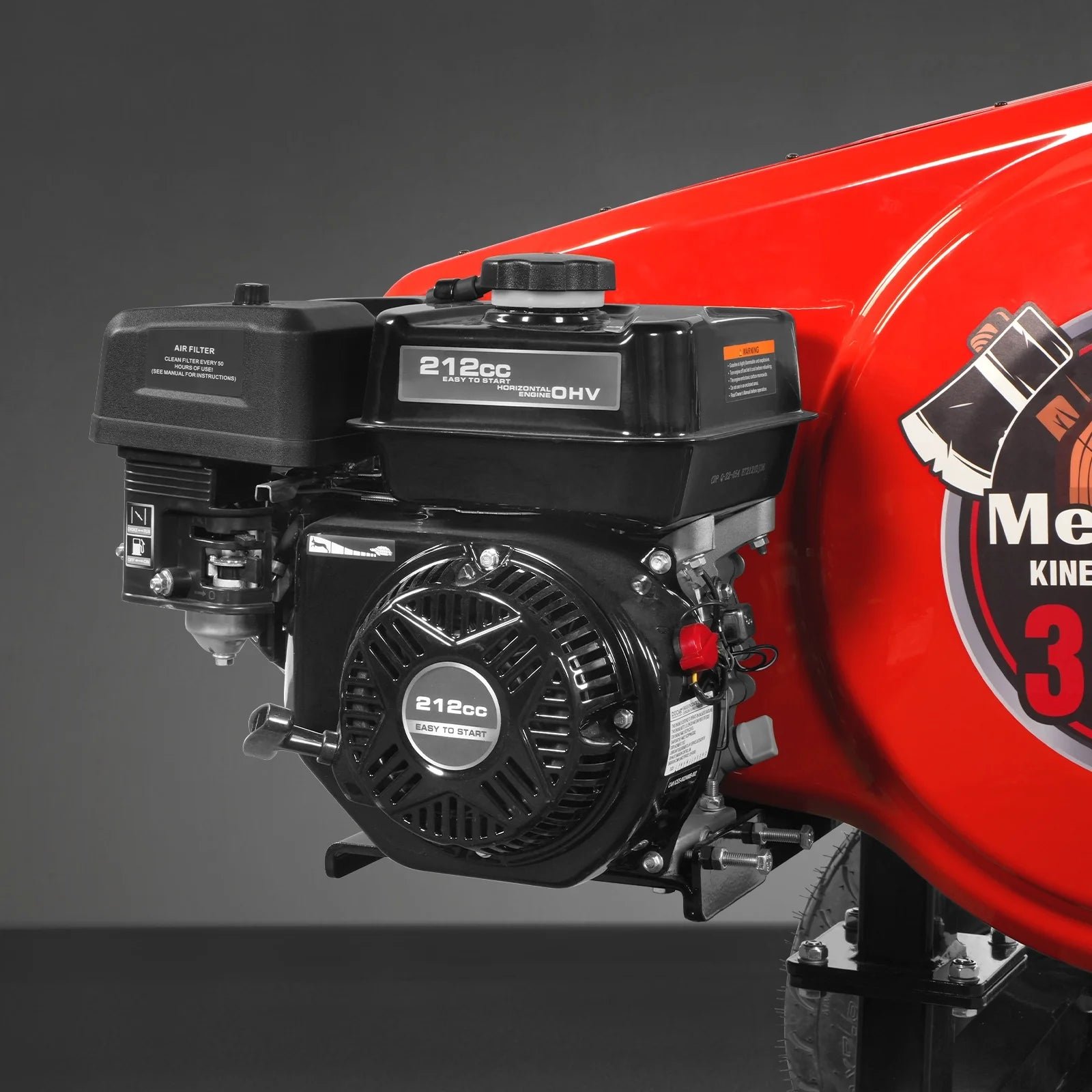 MechMaxx KT34 Log Splitter 34 Ton Kinetic Fast 7 HP Ducar Gasoline Engine 28" Log Dia Capacity 3-Sec Cycle Time New - Image 3