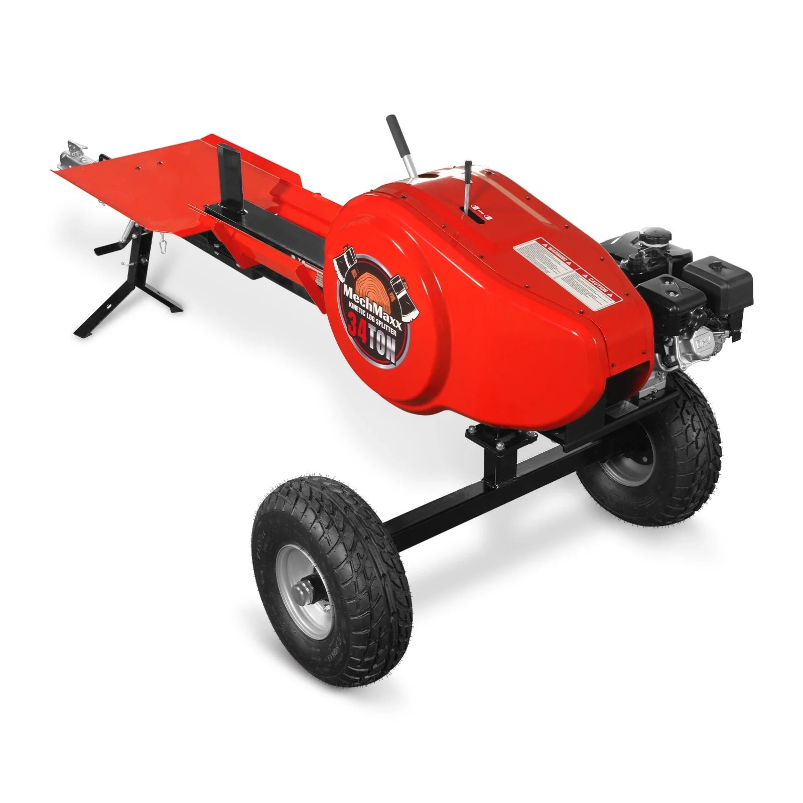 MechMaxx KT34 Log Splitter 34 Ton Kinetic Fast 7 HP Ducar Gasoline Engine 28" Log Dia Capacity 3-Sec Cycle Time New - Image 2