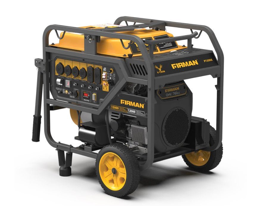 Firman P12002 Generator 12000W/15000W 50 Amp Electric Start Gas With CO Alert New - Image 3