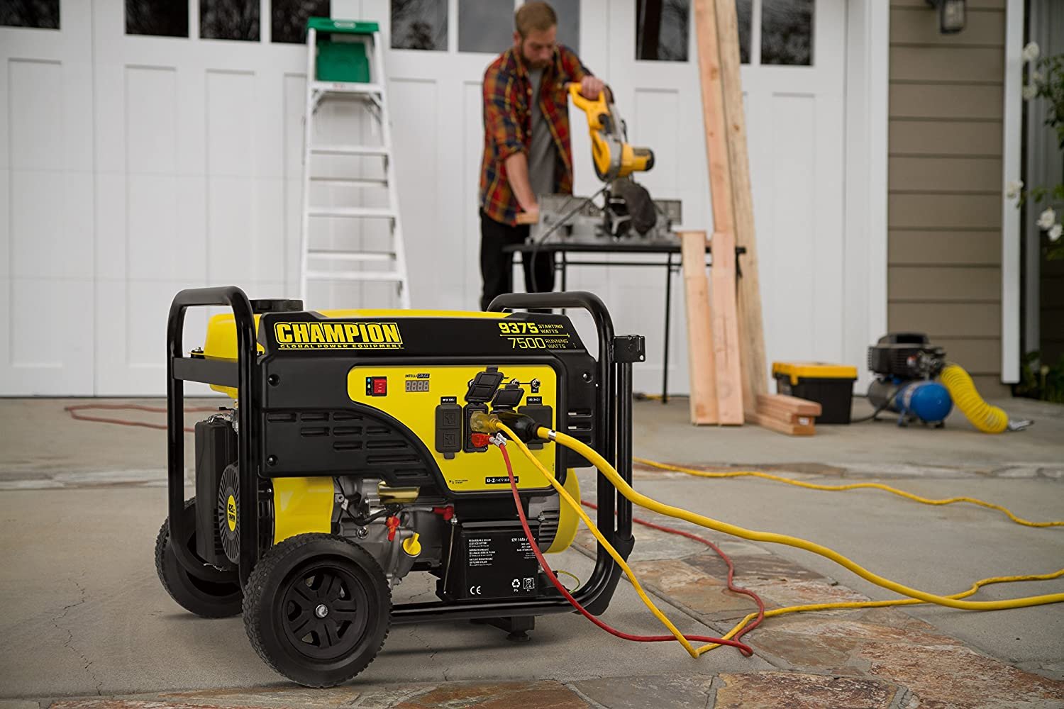 Champion 100813 7500W/9375W 50 Amp Gas Electric Start Generator New - Image 3