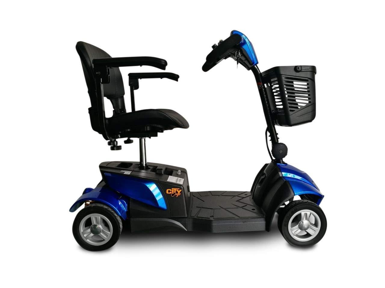 EV Rider CityCruzer 4 Wheel Electric Travel Scooter 12Ah SLA Blue Open Box - Image 3