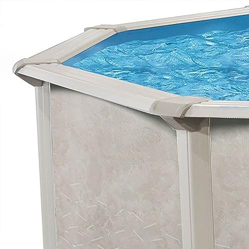Aquarian Phoenix Round Steel Frame Above Ground Swimming Pool Gray - Image 5