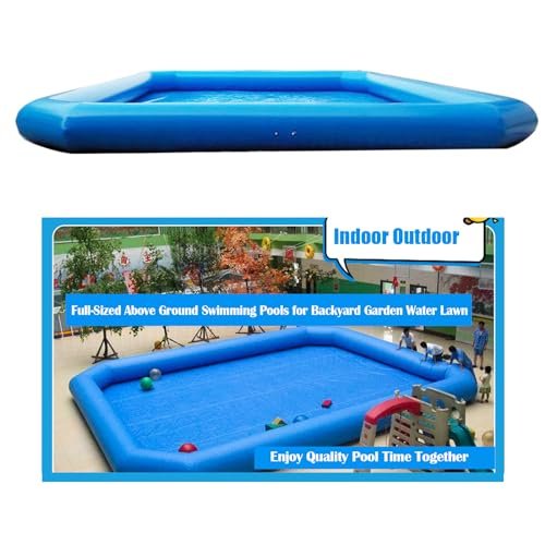 EQCOTWEA Inflatable Pool with 110V Pump, 26.2x26.2x2ft Large Blue - Image 6