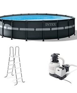 Alternative view of Intex Ultra XTR Frame 18' x 52" Above Ground Swimming Pool Blue Gray White
