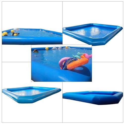EQCOTWEA Inflatable Pool with 110V Pump, 26.2x26.2x2ft Large Blue - Image 9