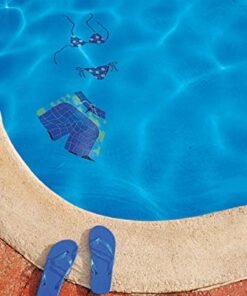 Alternative view of Artistry in Mosaics Board Shorts Ceramic Pool Mosaic 20"x21" Red