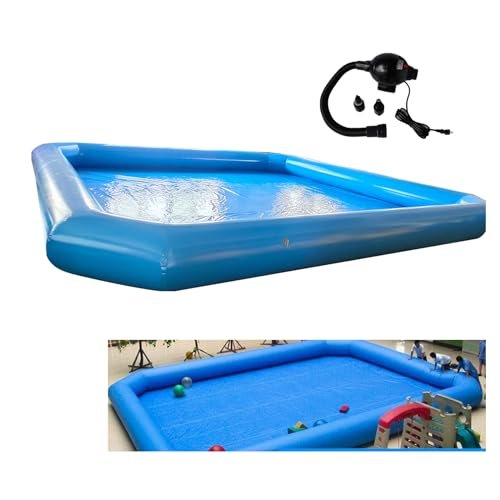 EQCOTWEA Inflatable Pool with 110V Pump, 26.2x26.2x2ft Large Blue - Image 8