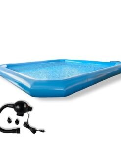 INTSUPERMAI Inflatable Above Ground Pool Blue