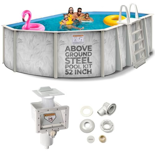 Shop Square 15'x10' Oval Above Ground Steel Wall Pool Silver
