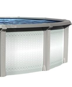 Alternative view of Lake Effect Pools Grand Cayman Oval Above Ground Swimming Pool Kit 52" Wall Height Resin Coated Steel