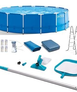 Intex Metal Frame Swimming Pool Set Blue