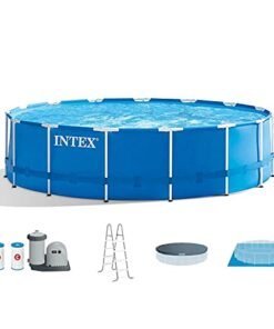 Intex Metal Frame Above Ground Swimming Pool Set 18ft x 48in Blue