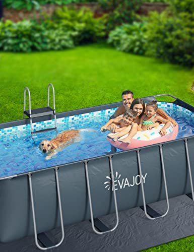 Evajoy Metal Frame Swimming Pool Set Blue - Image 4