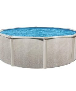 Aquarian Phoenix Round Steel Frame Above Ground Swimming Pool Gray