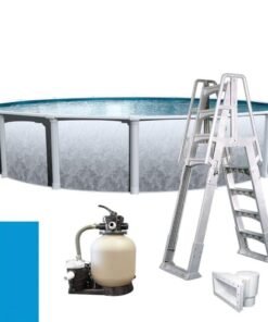 In The Swim 21' Round Above Ground Pool Weekender Plus Package Multi-Colored