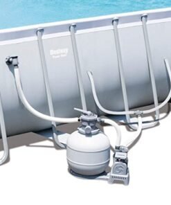 Alternative view of Bestway Power Steel Rectangular Above Ground Swimming Pool Set Gray