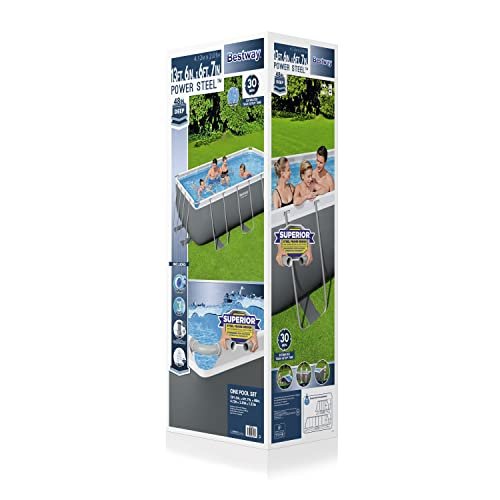 Bestway Power Steel Above Ground Pool Set White/Gray - Image 9