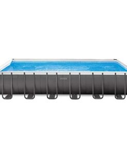 Alternative view of Intex Ultra Frame Rectangular Pool Set with Sand Filter Pump, Ladder, Ground Cloth & Pool Cover
