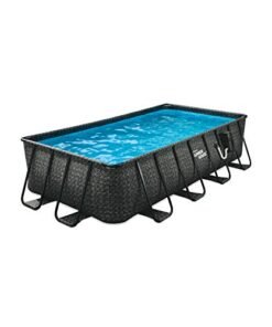 Summer Waves 16-Foot Rectangular Swimming Pool Gray