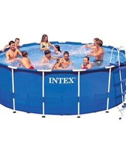 Alternative view of Intex 15ft X 48in Metal Frame Pool Set Blue