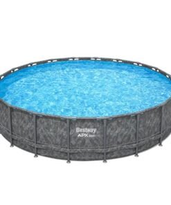 Bestway APX 365 20' x 52" Above Ground Swimming Pool Set Gray