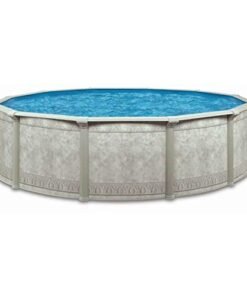 Aquarian Pools Round Steel Above Ground Swimming Pool Khaki