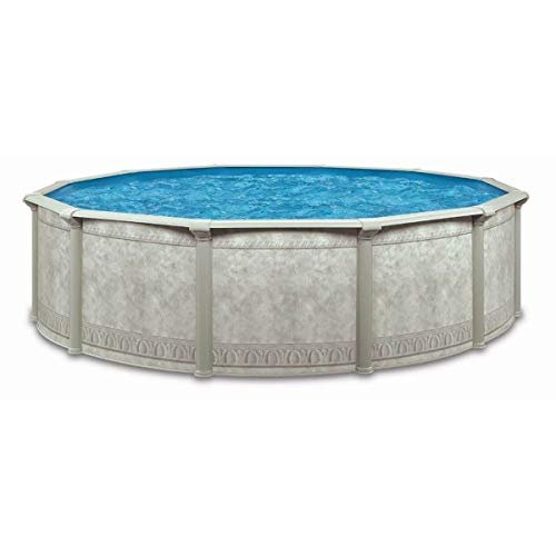 Aquarian Pools Venetian Steel Above Ground Swimming Pool Gray
