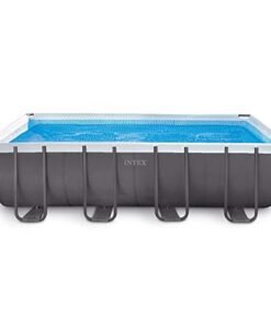 Alternative view of Intex Ultra Frame Rectangular Pool Set with Sand Filter Pump Gray