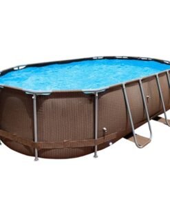 FFCJJDS Circular Frame Above Ground Swimming Pool Set
