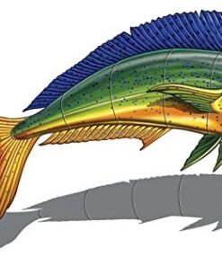 Custom Mosaics, Inc. Mahi Mahi Porcelain Pool Mosaic 36" x 20