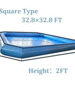 Alternative view of INTSUPERMAI Inflatable Above Ground Pool Blue