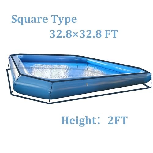 INTSUPERMAI Inflatable Above Ground Pool Blue - Image 2
