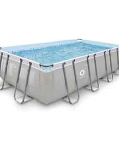 JLeisure Avenli Above Ground Rectangular Swimming Pool Gray