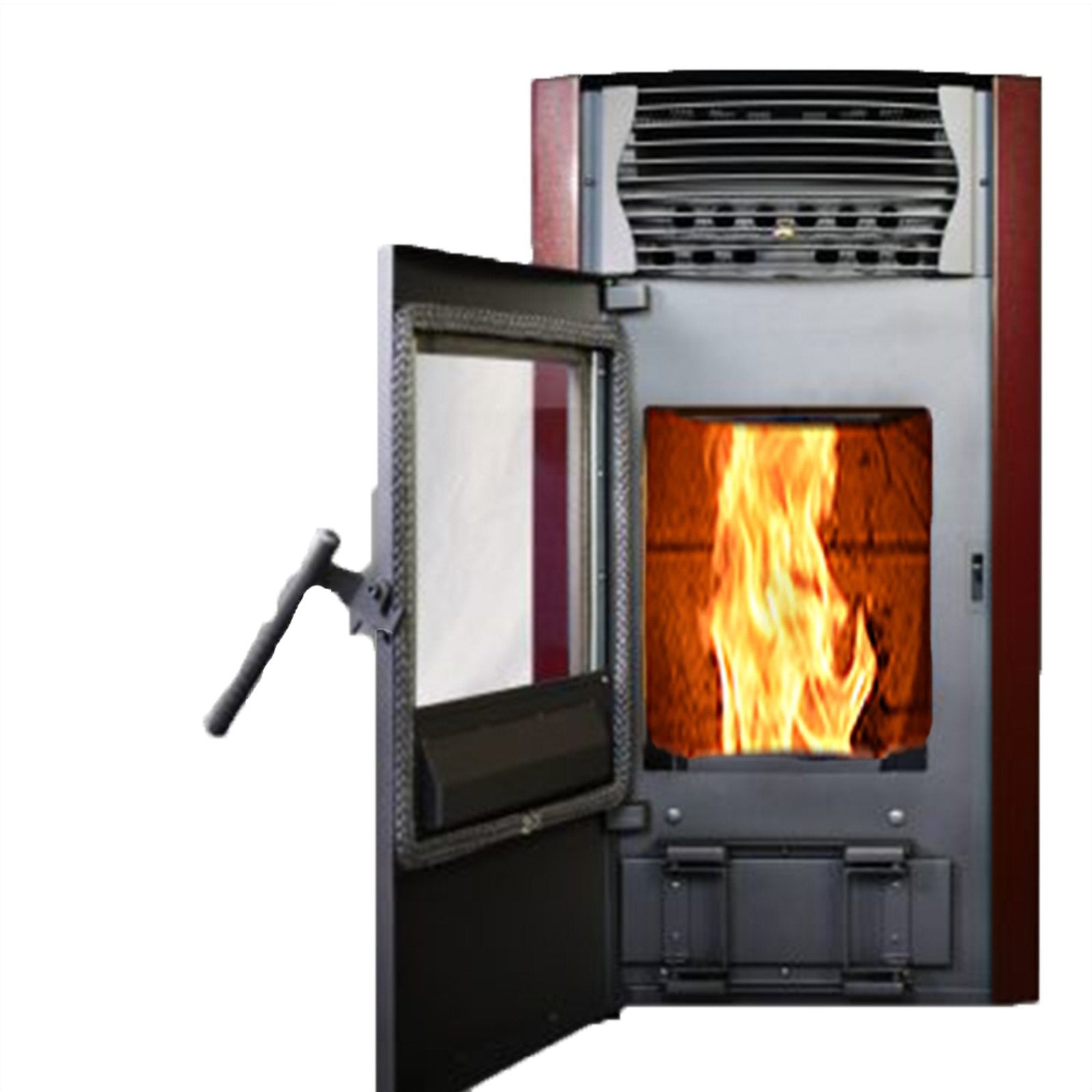 ComfortBilt HP50 2,200 sq. ft. Pellet Stove Auto Ignition 47 lb Hopper Burgundy New - Image 6