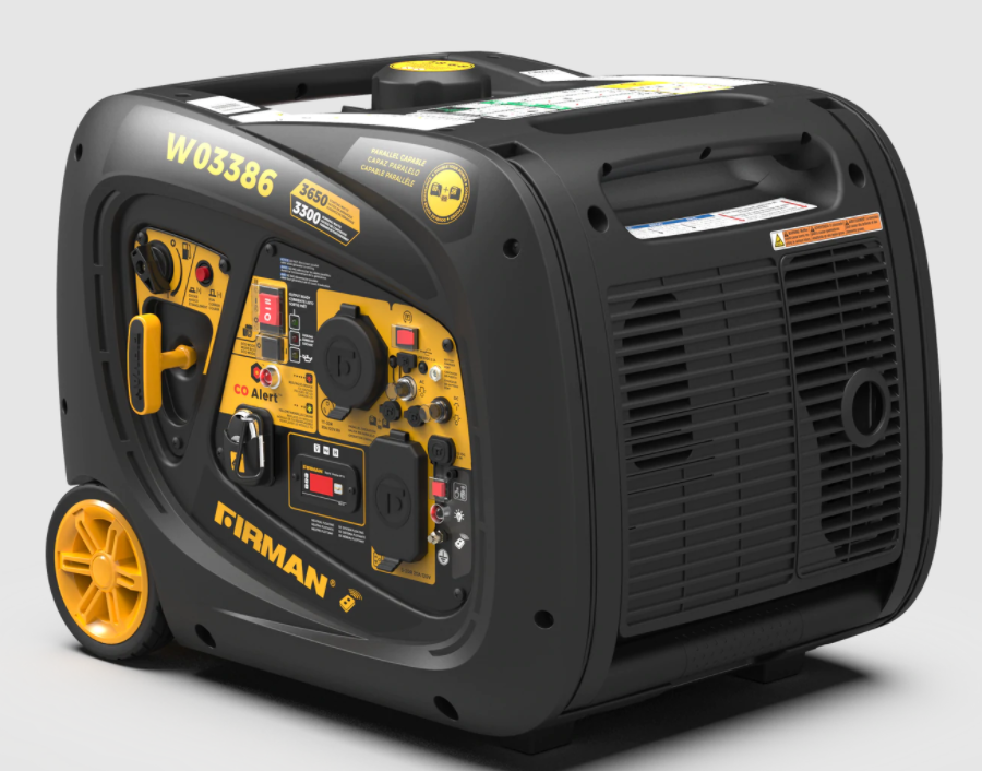 Firman W03386 3300W/3650W Gas Electric Start Parallel Ready Inverter Generator With CO Alert New - Image 4