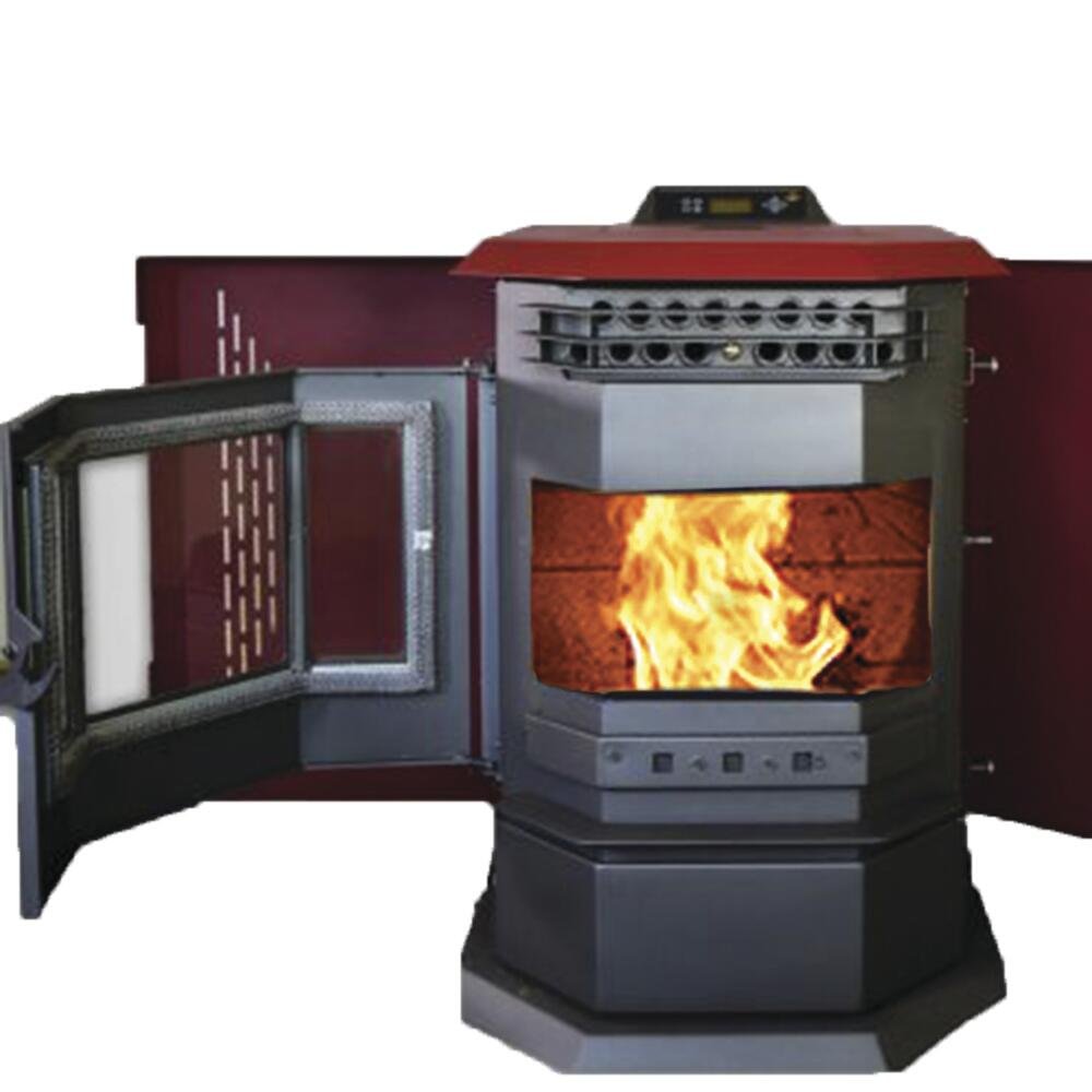 ComfortBilt HP22 2,800 sq. ft. EPA Certified Pellet Stove with Auto Ignition 55 lb Hopper Burgundy New - Image 6