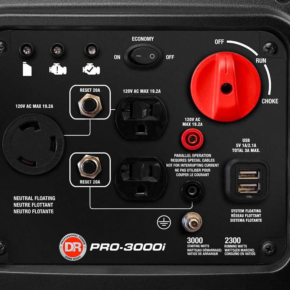 Generac/DR Power GP3000i 7129 / PRO 3000i 2300/3000W Gas Inverter Generator New - Image 4