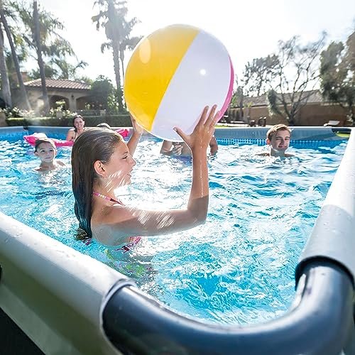 Intex Ultra XTR Deluxe Rectangular Above Ground Pool Set 32ft x 16ft x 52in with Sand Filter Pump Gray - Image 9