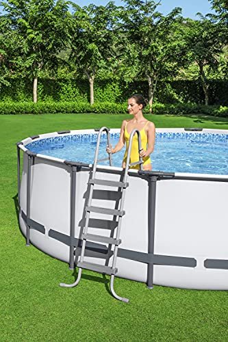 Bestway Steel Pro MAX 18' x 48" Round Metal Frame Above Ground Pool Set with Filter Pump, Ladder, and Cover - Image 7