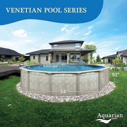 Aquarian Pools Venetian Steel Above Ground Swimming Pool Gray - Image 5