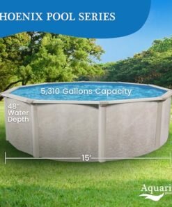Alternative view of Aquarian Phoenix 15'x52" Steel Frame Above-Ground Pool Grey
