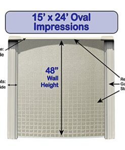 Alternative view of Wilbar 15x24 Oval Impressions Above-Ground Swimming Pool Blue
