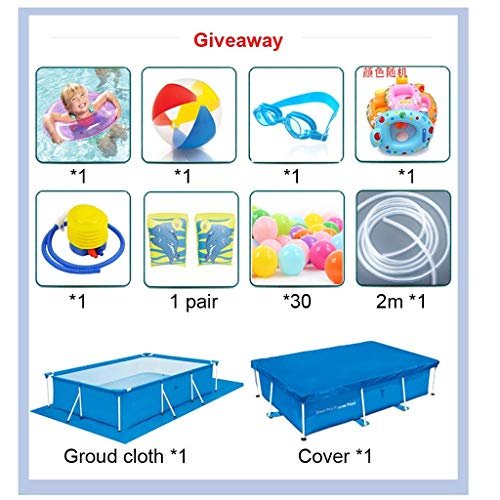 FFCJJDS Ultra Frame Swimming Pool Set with Filter Pump, Ladder & Pool Cover - Image 7
