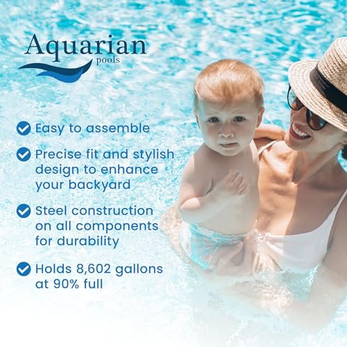 Aquarian Pools Venetian Steel Above Ground Swimming Pool Gray - Image 4