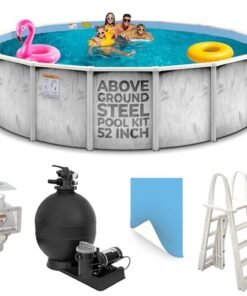 Shop Square 24'x52' Steel Above Ground Pool Kit Silver