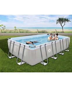 Alternative view of JLeisure Avenli Above Ground Rectangular Swimming Pool Gray